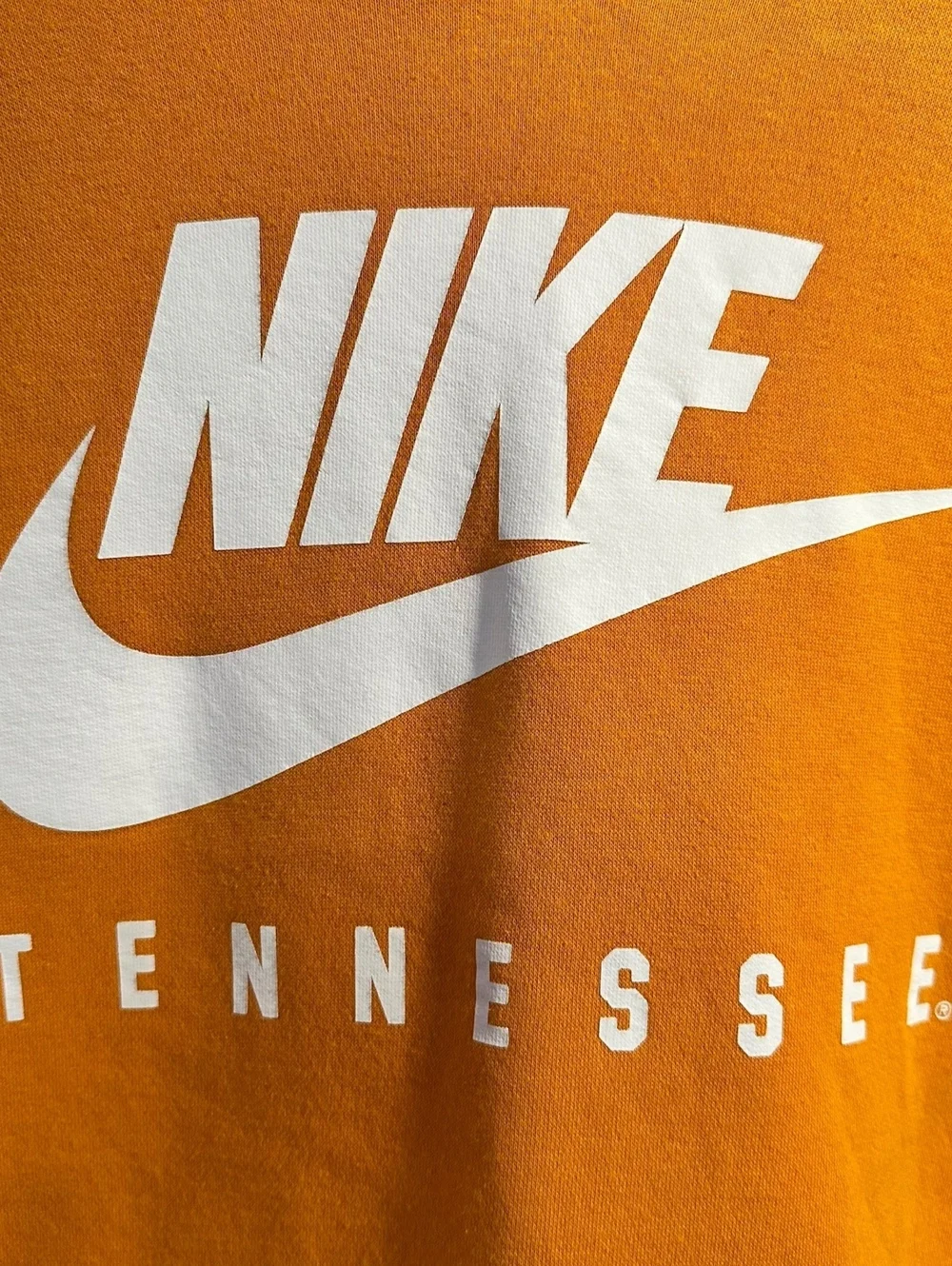 Nike Men's Large Hoodie Tennessee Orange Pullover Sweatshirt Cotton Blend